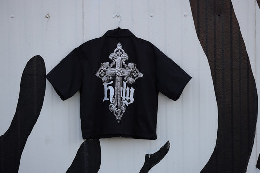 "HOLY" ZIP UP SHIRT
