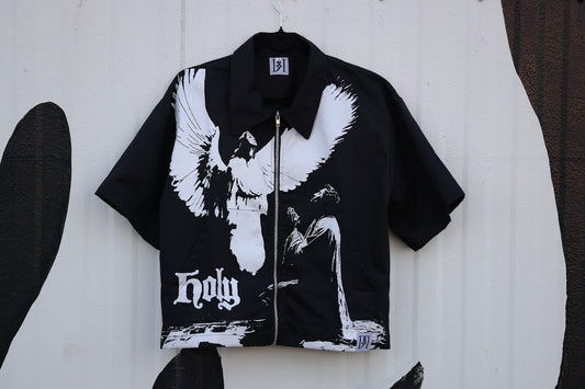 "HOLY" ZIP UP SHIRT